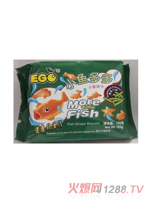 EGO小魚多多小魚餅干海苔味120g