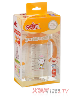 日康標(biāo)口有柄自動PPSU奶瓶（200ml