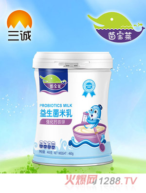 茵寶萊強化鈣鐵鋅益生菌米乳罐裝