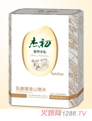 杰初乳酸菌淮山薏米營養(yǎng)米乳盒裝