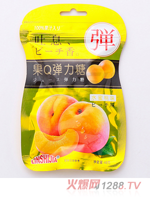 林食佳48g果Q彈力糖 水蜜桃味