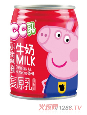 小豬佩奇CC乳牛奶復(fù)原乳調(diào)制乳245ml